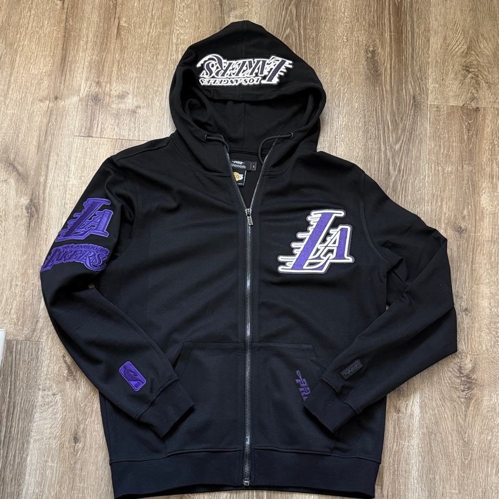 Lakers Black and Purple Zip-Up Jacket